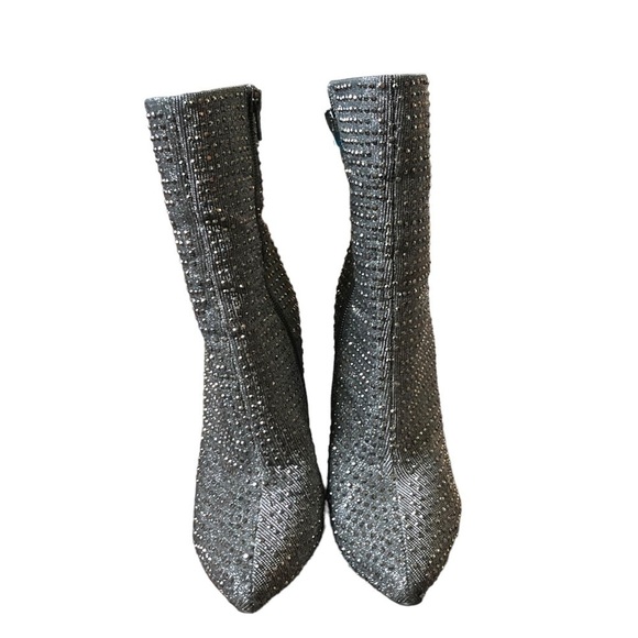 Steve Madden Wifey Glitter Rhinestone Booties Women’s Size 6.5 EUC - Picture 7 of 9